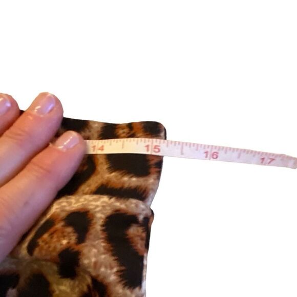 NWOT Faith and Joy Leopard Print Peplum Skirt - Picture 5 of 8